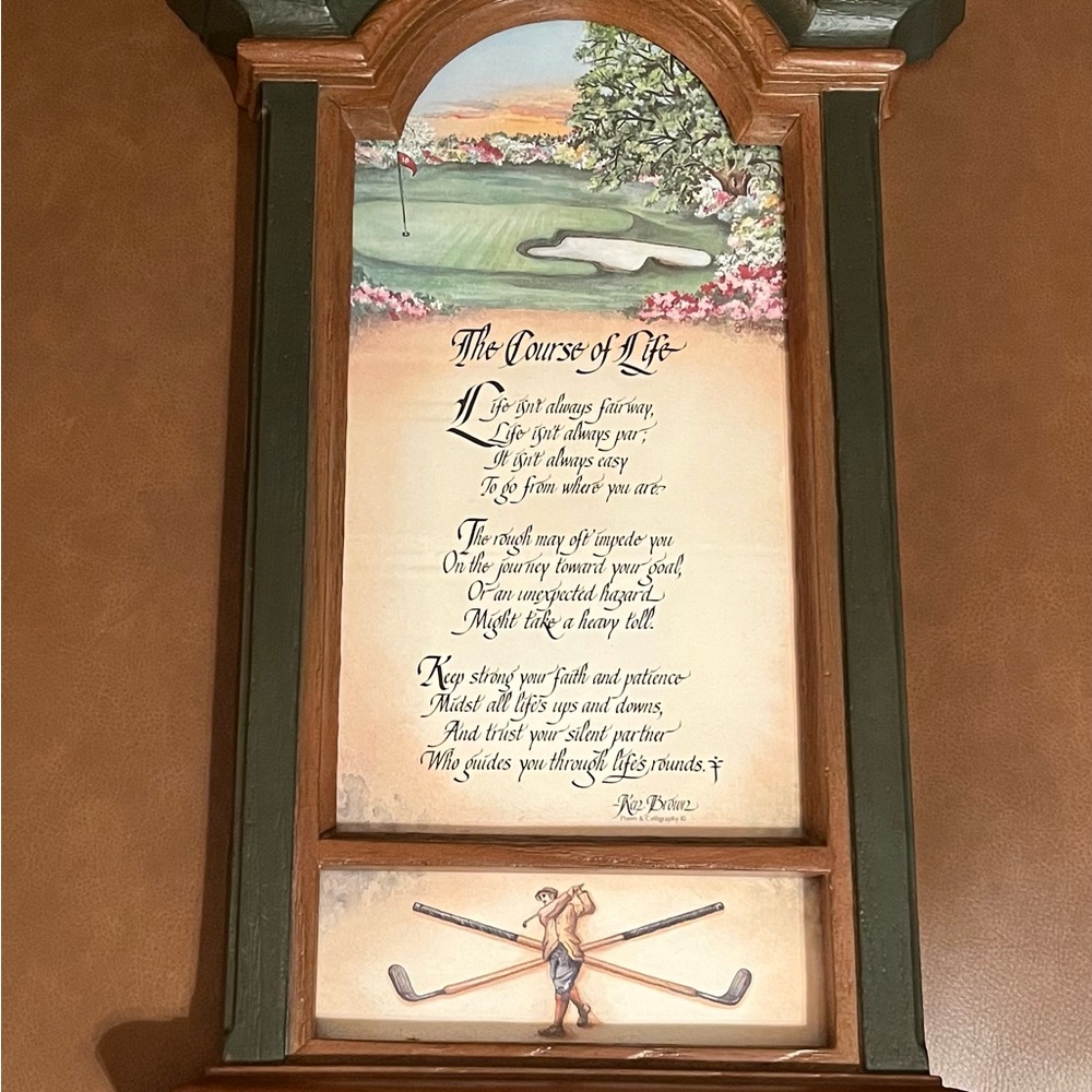 The Course of Life Framed Poem by Kaz Brown
